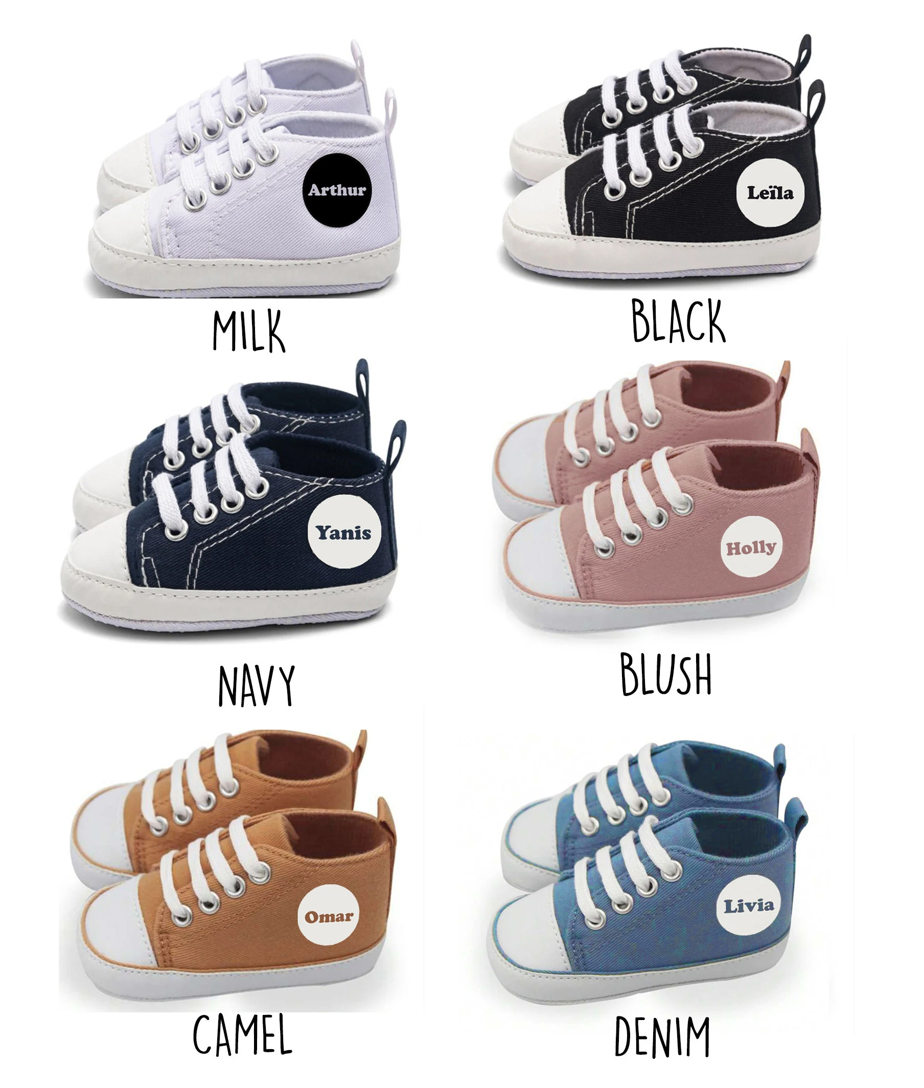 couleurs little sneackers