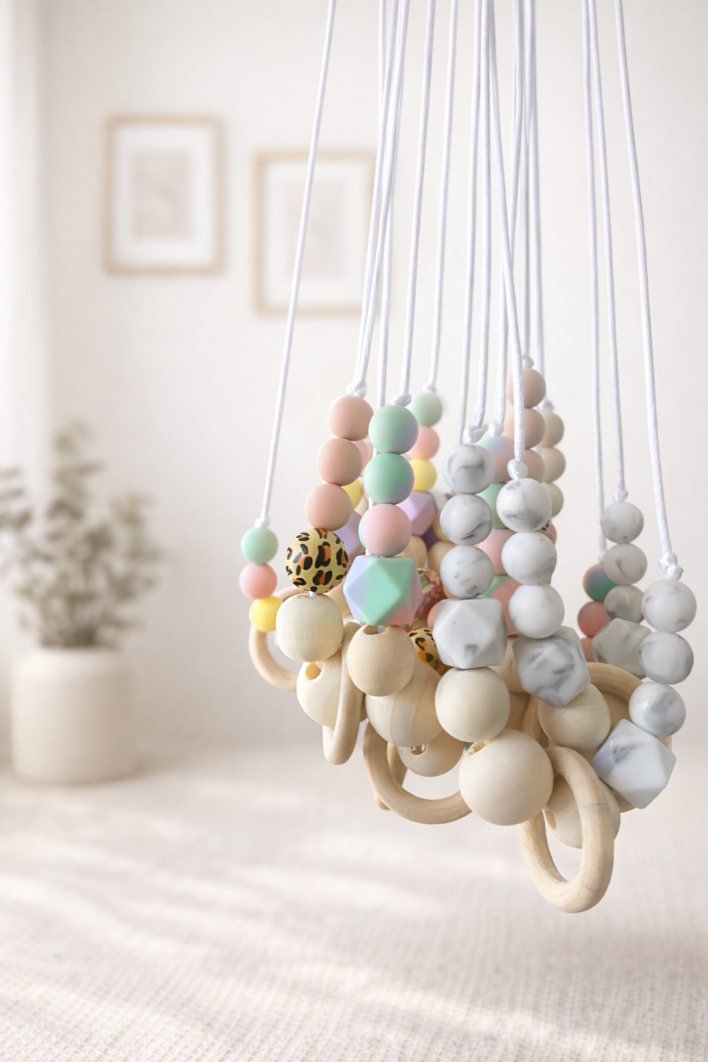 colliers-portage-bebe-silicone-bois-multicolore-pastel-leopard-marbre-lot-collection
