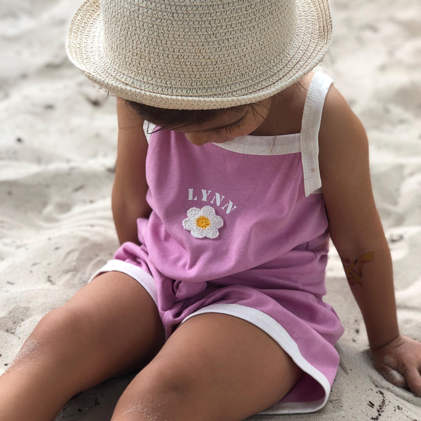 ensemble-plage-fille-fleur-prenom