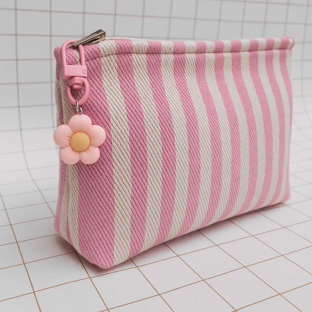 trousse-de-toilette-plage-rose-rayures-breloque-fleur