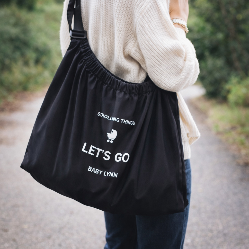 sac personnalisé noir et blanc