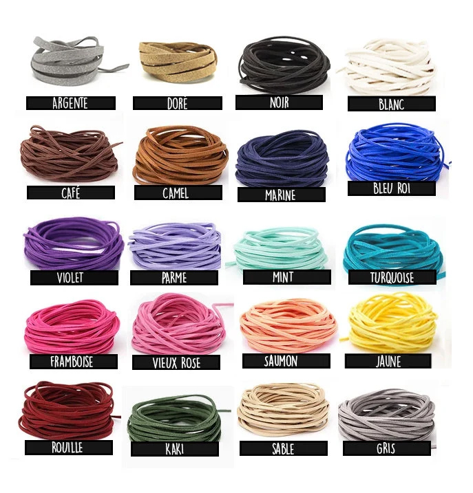 couleur des liens suédine cartable personnalisable