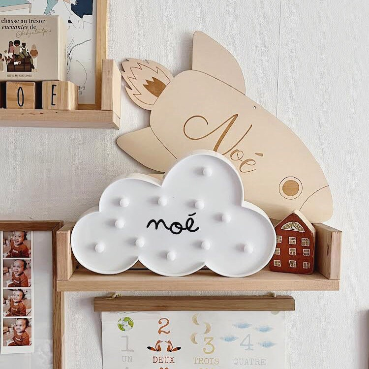 veilleuse décorative murale nuage