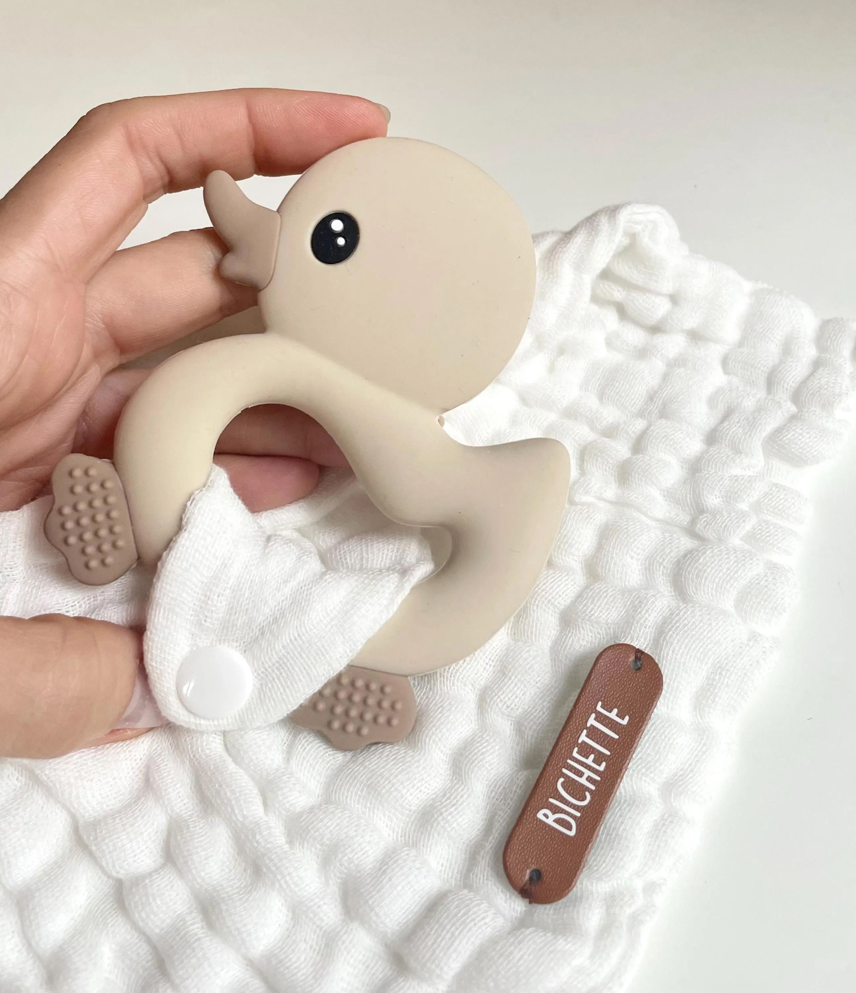 doudou plat gaze coton prénom