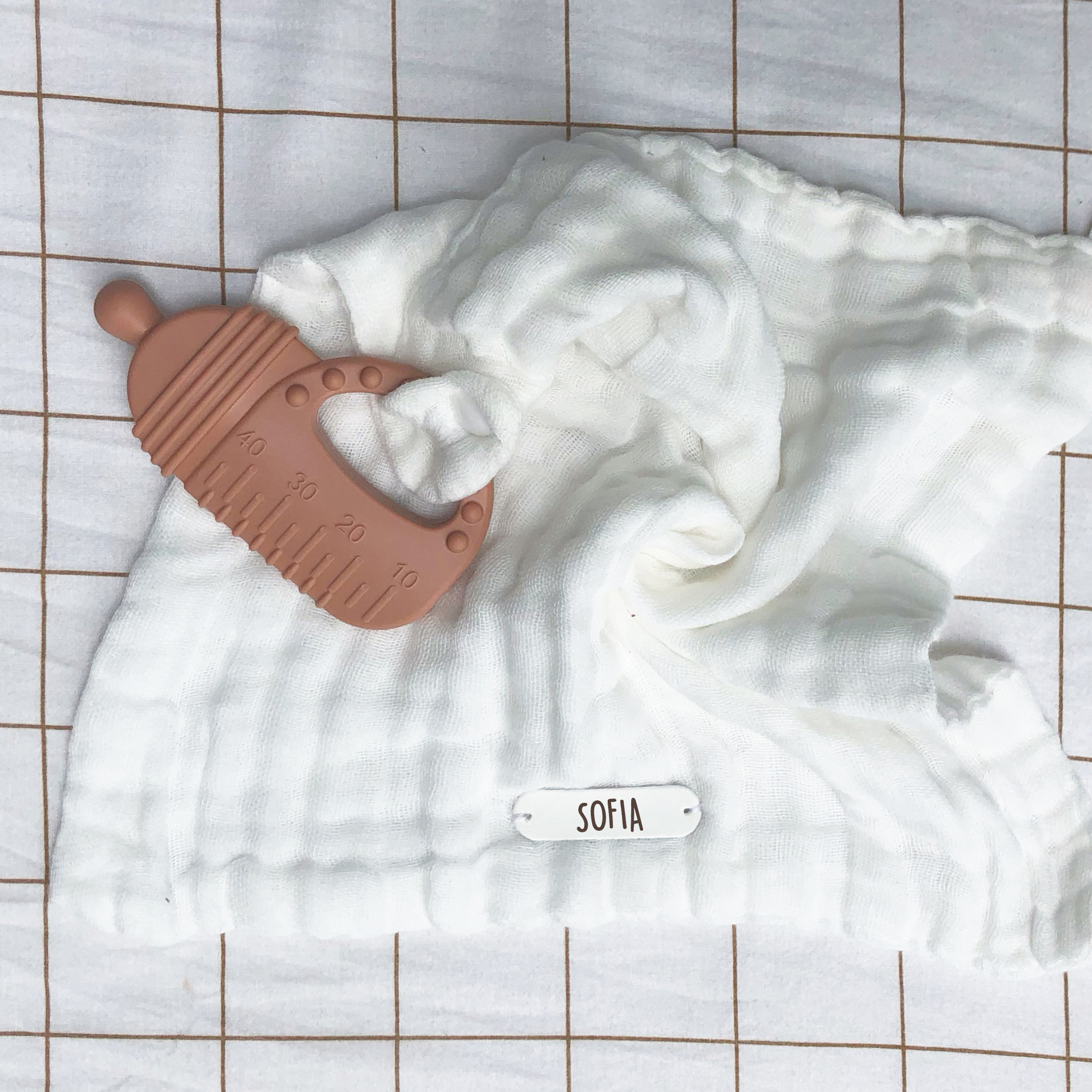 doudou plat doux personnalisé prénom