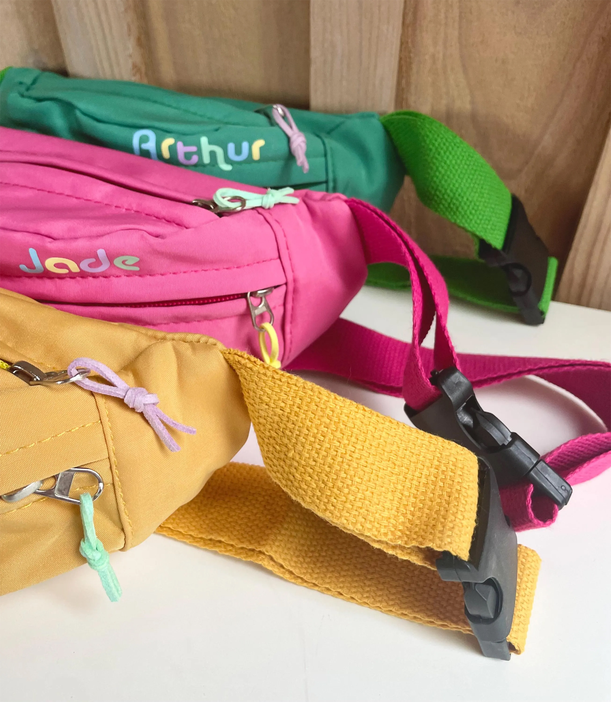 sacs banane enfant pastel