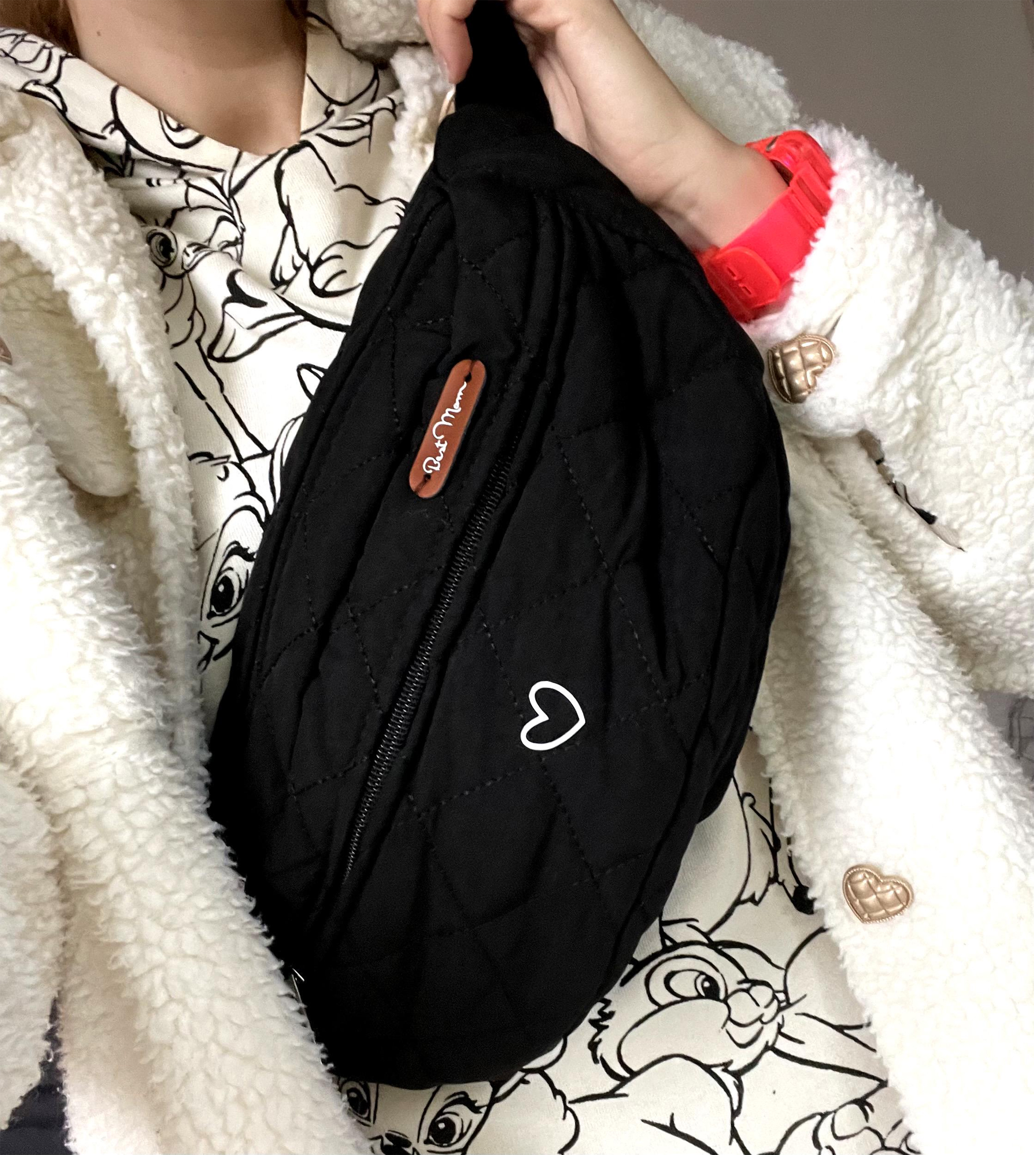 sac banane zippé en coton matelassé avec personnalisation