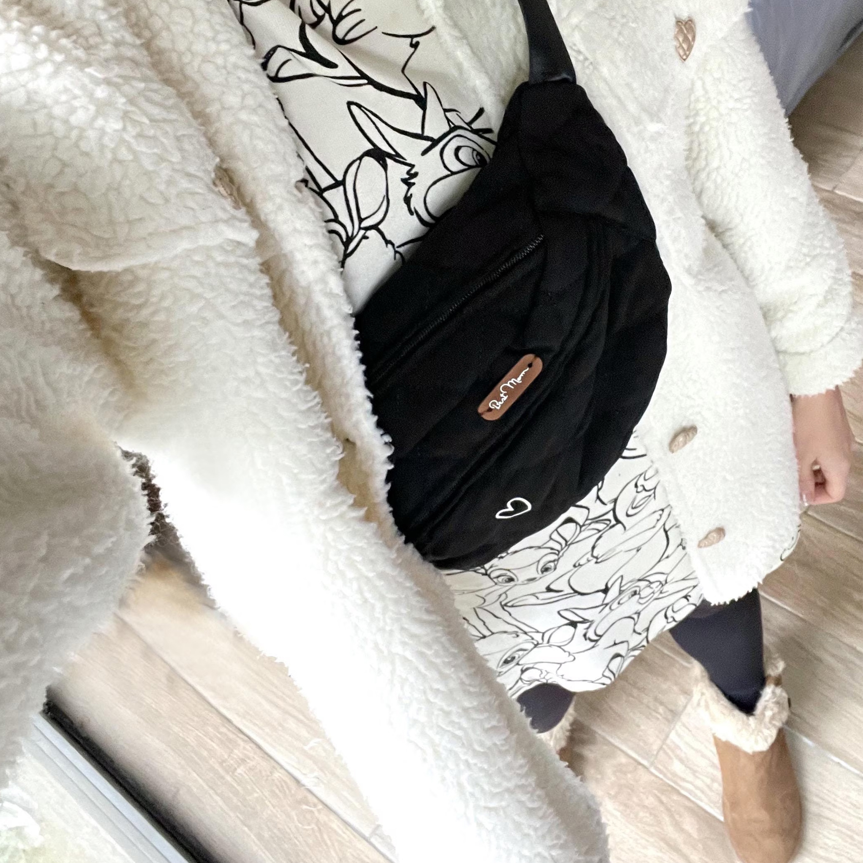 banane femme noir coeur blanc