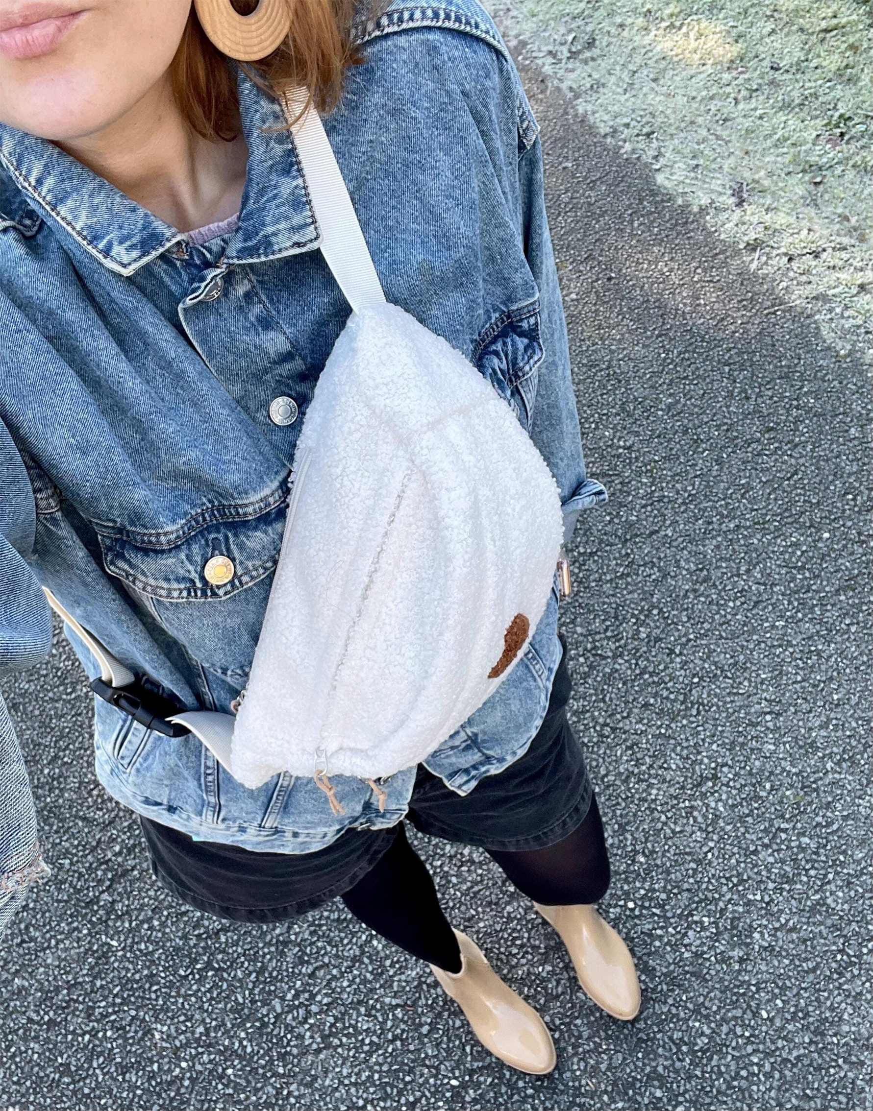 sac banane femme mout mout blanc