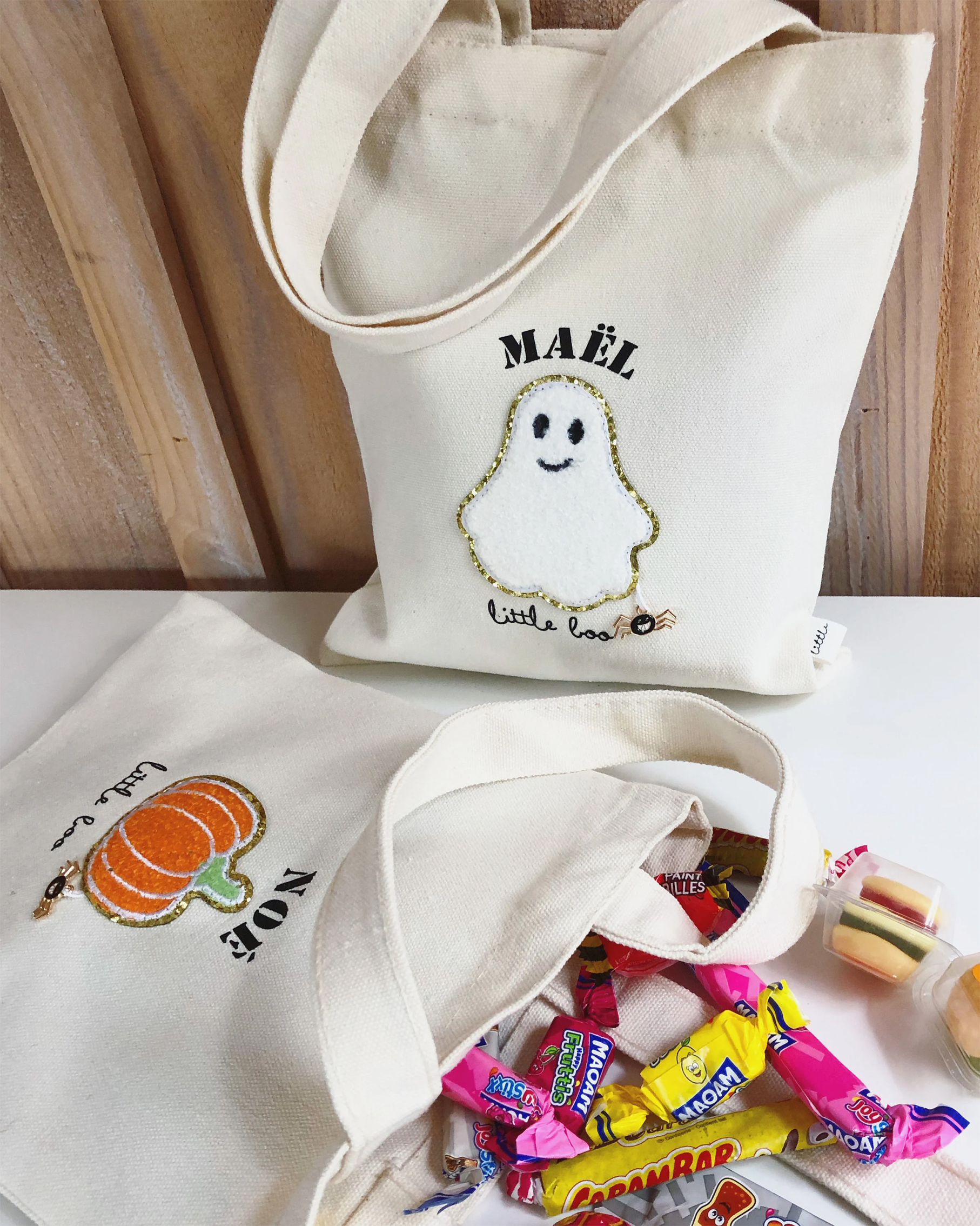 cabas dhalloween avec prénom