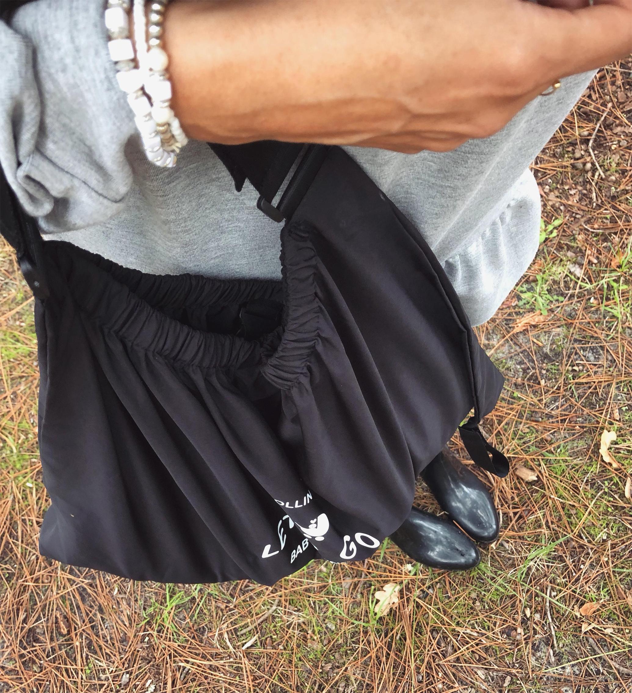 sac poussette élastique avec sangles texte prénom