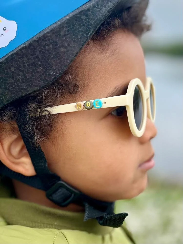 lunettes enfant creme prenom perles
