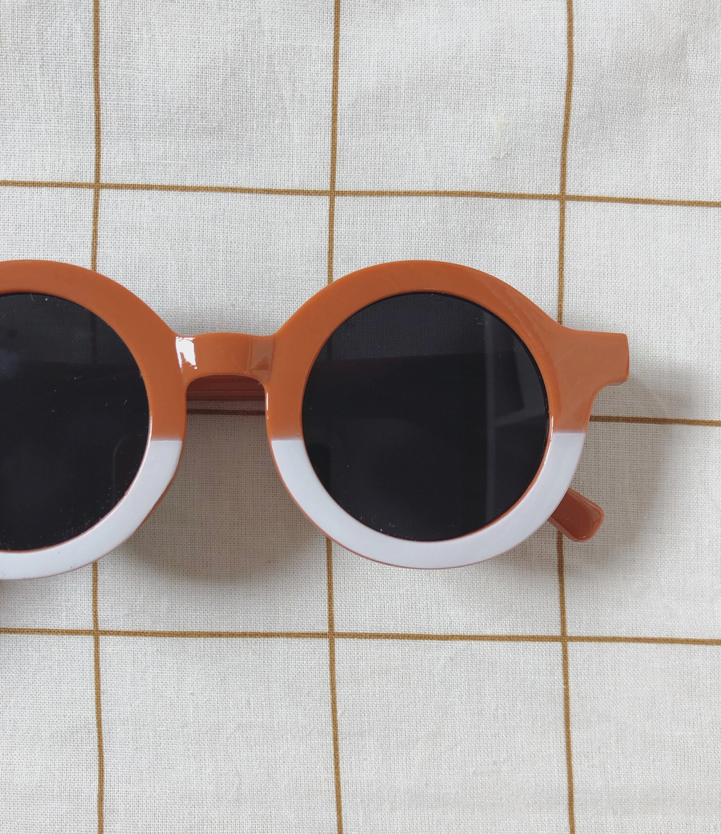 lunettes de soleil vintage bicolore