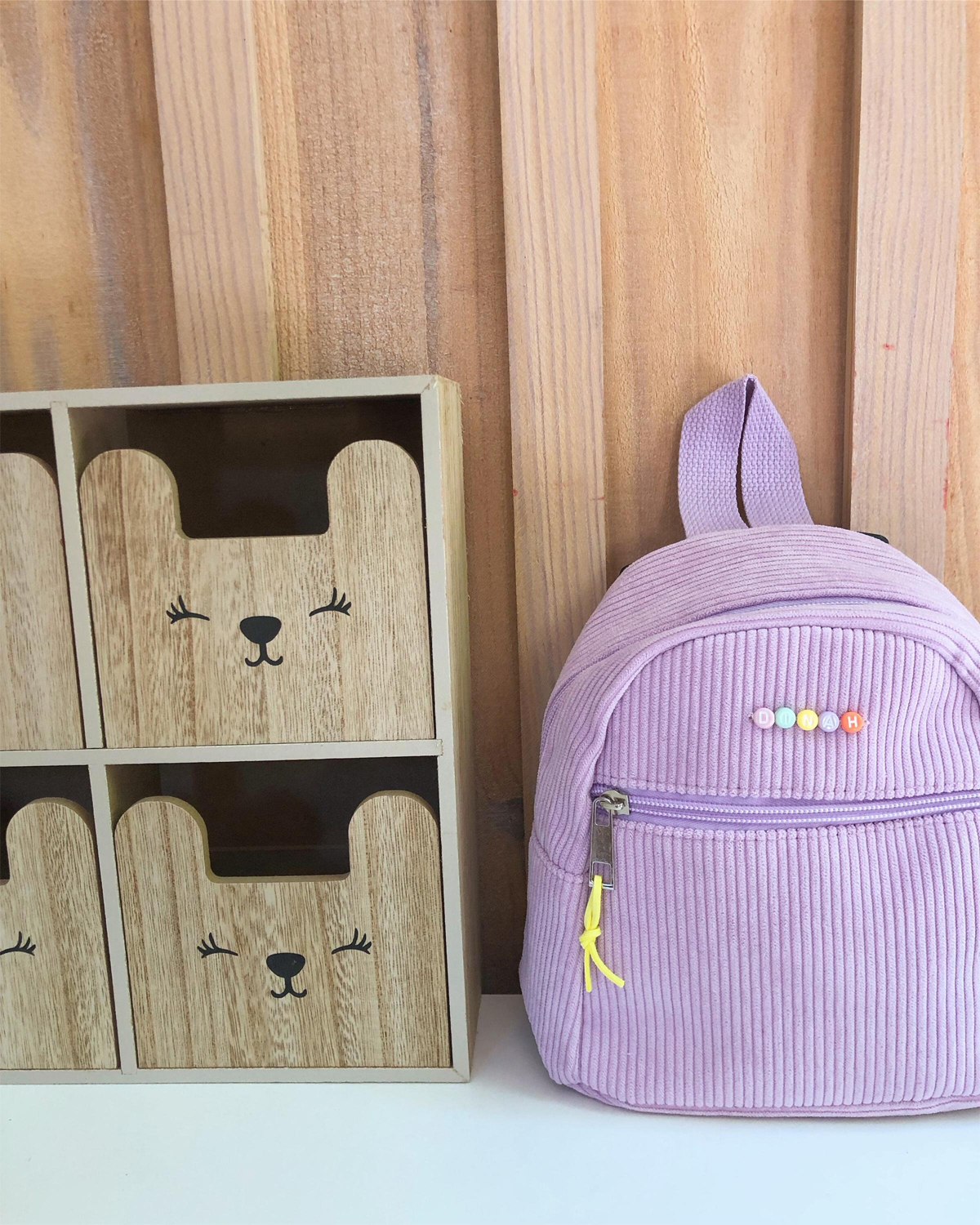 sac enfant violet multicolore