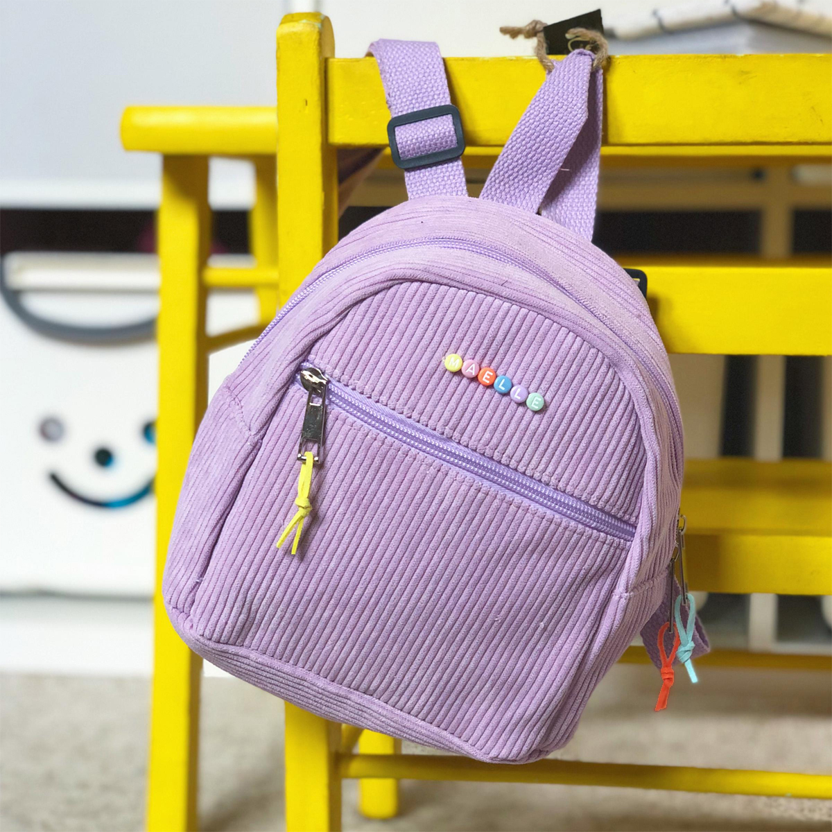 Cartable Fille Primaire - Sac Dos Enfant En Nylon Impermable - Noir Et