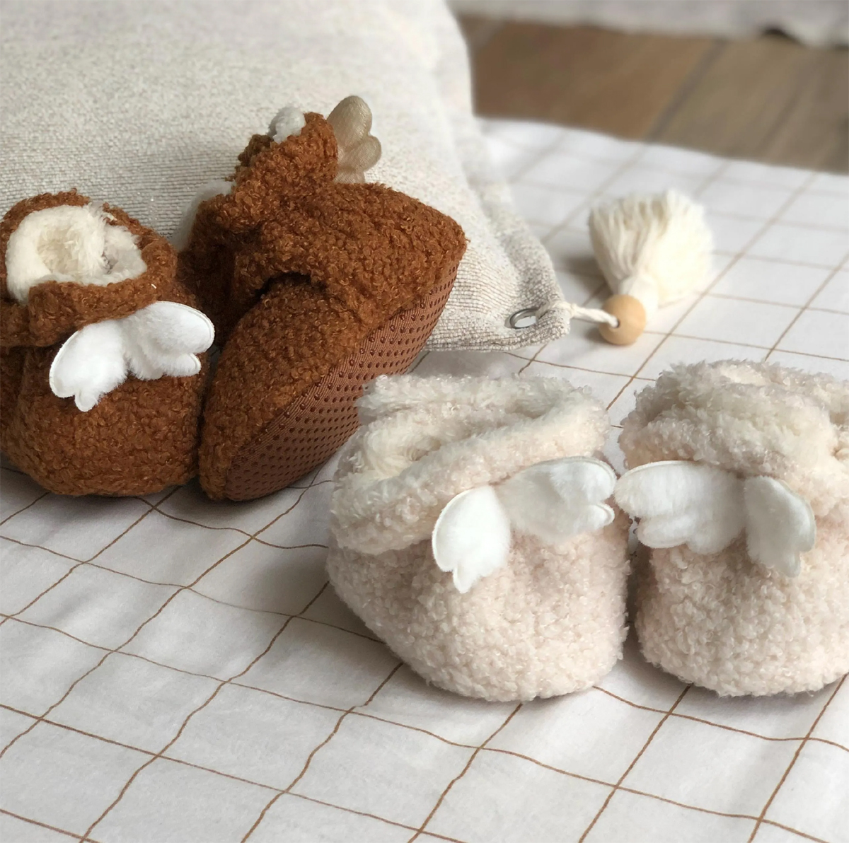 bottines bébé mouton avec ailes dange