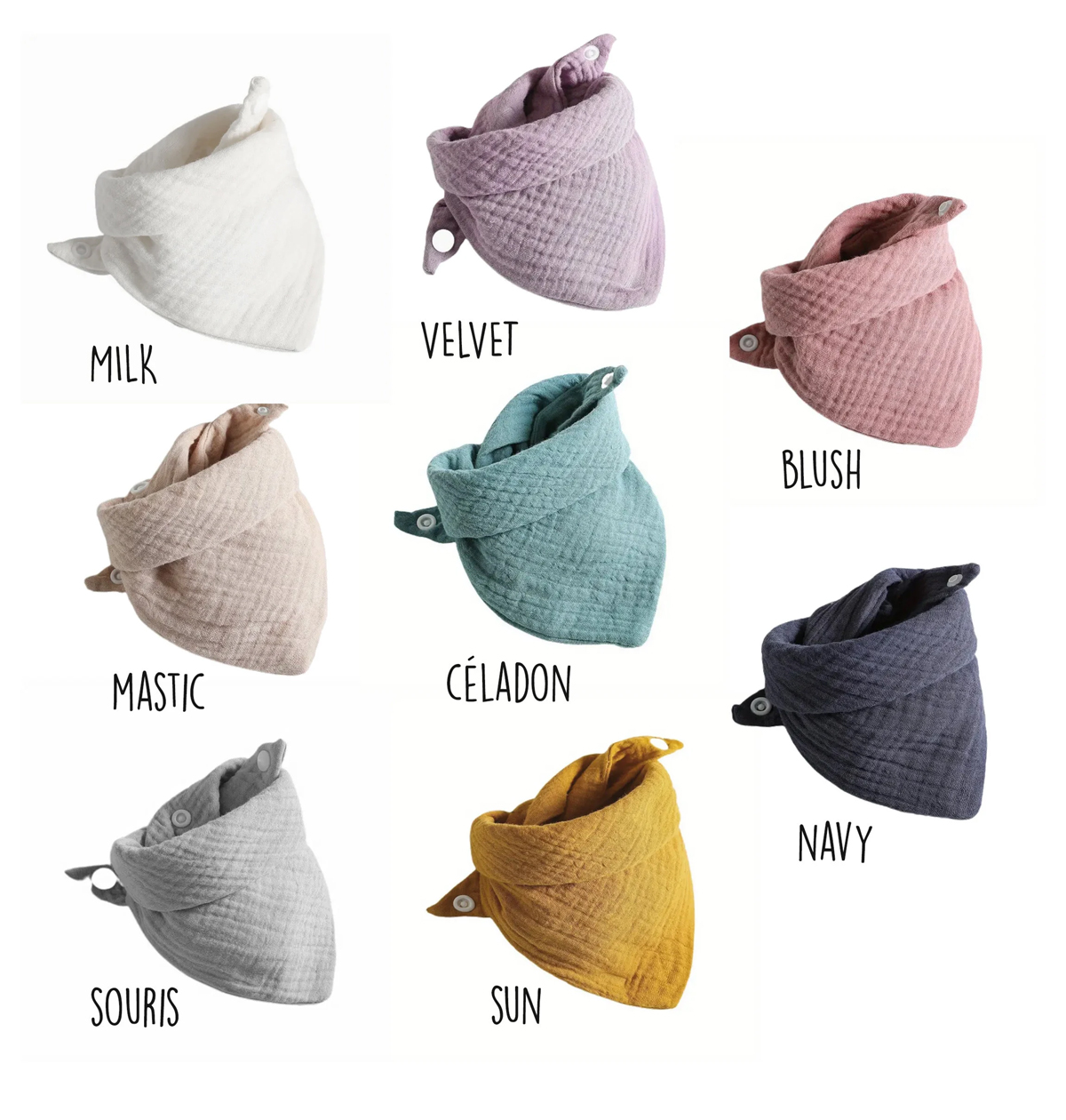 couleurs bavoirs personnalisables maison LITTLE