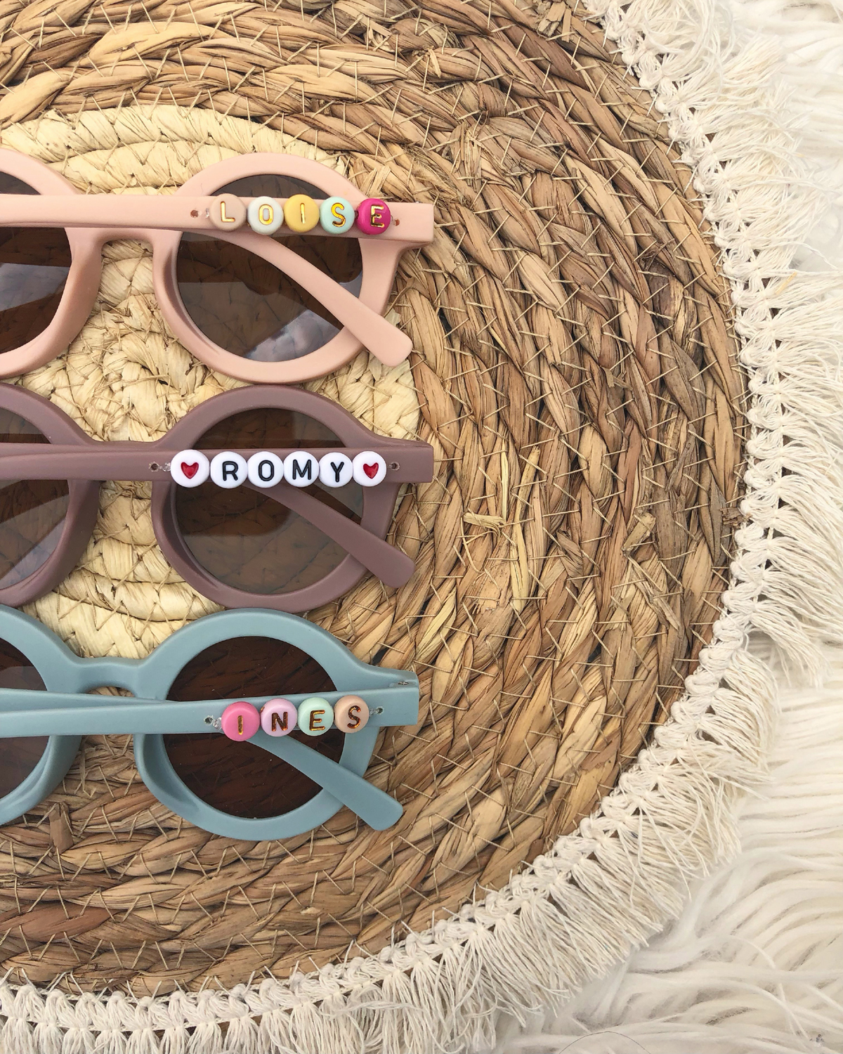 lunettes rose violet et vert
