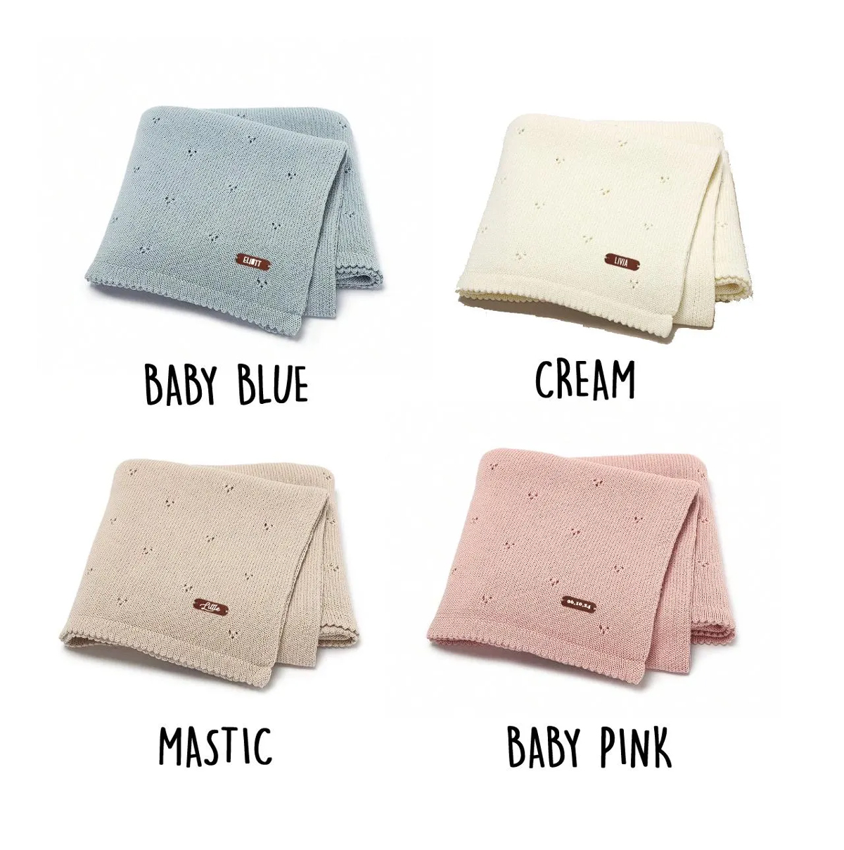 couleurs bleu blenc rose et beige couverture maison litle