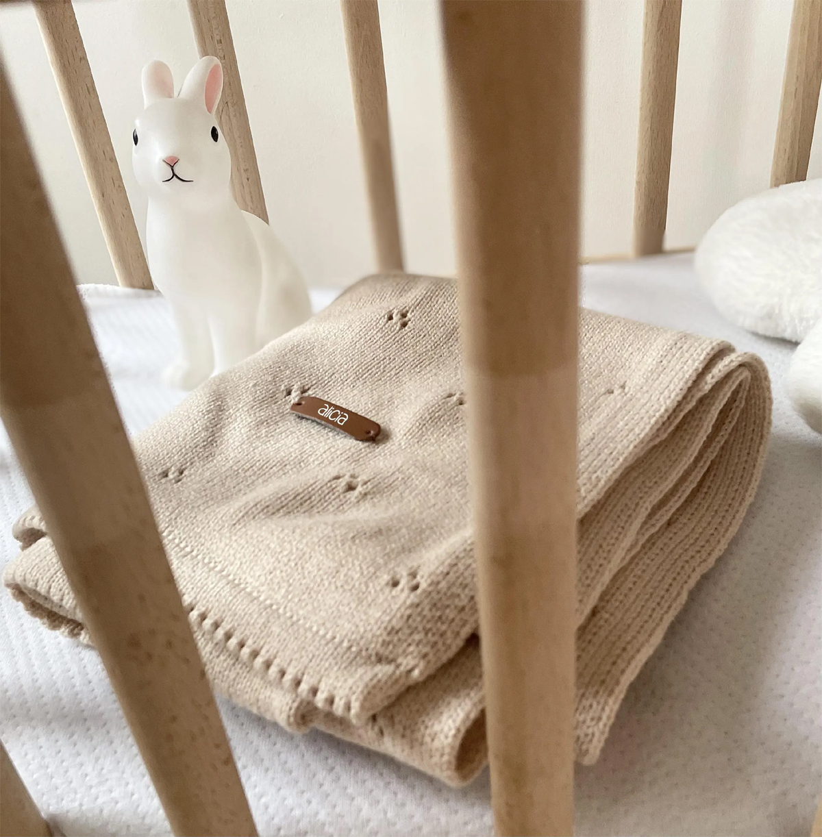 couverture lainsage enfant avec prénom à personnaliser