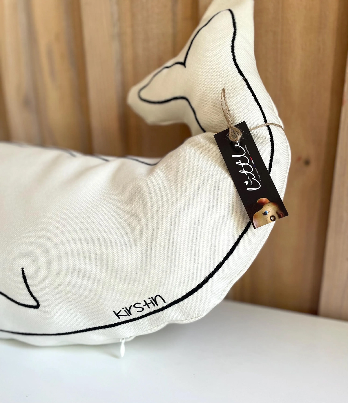 cadeau personnalisable baleine noir et blanc