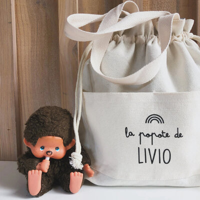 Sac à goûter isotherme personnalisé - Lunch bag enfant en toile épaisse