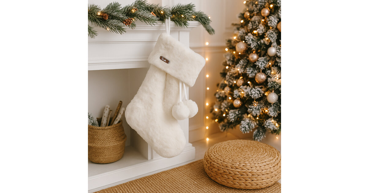 Chaussette De Noël Décorative - Coton, Fait Main, Pour Décoration De Fête