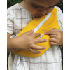 petit sac enfant avec prénom et coeur jaune