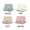 couleurs bleu blenc rose et beige couverture maison litle