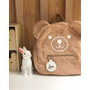 cartable fausse fourrure bouclette moumout ours personnalisé