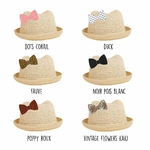 idées de personnalisation chapeau de paille maison little