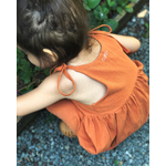 robe dété en lin terracotta maison little