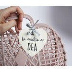panier récolte de paques coeur personnalisé rose