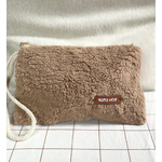 trousse en moumoute chocolat avec personnalisation