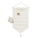 calendrier Noël personnalisé doré