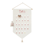 calendrier Noël personnalisé rouge