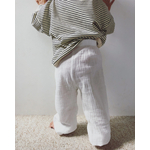 pantalon enfant gaze coton blanc été
