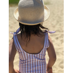 dos maillot 1 pièce rayures enfant