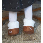 chaussons personnalisabes fausse fourrure