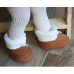 bottines fourrées camel teddy personnalisé