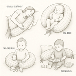 croquis-positions-coussin-allaitement-4-en-1-cocon-bebe-maison-little