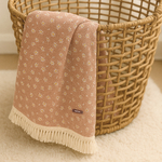 lange-de-plage-rose-fleuri-franges-prenom-personnalise-prenom