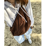 sac banane grande capacité camel avec prénom