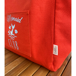 sac-plage-toile-orange-personnalise-sirene