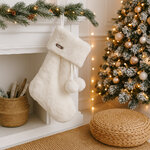 chaussette-noel-personnalisee-fourrure-blanche-pompon