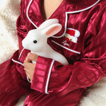 pyjama-noel-enfant-personnalise-rouge-avec-lapin