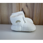 chausson-bebe-motif-arc-en-ciel-flex-dore-hiver-personnalise