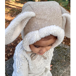 cagoule-lapin-bébé-personnalisée-hiver-fourrure-mouton-douce-prénom-mastic-enfant