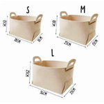 tailles dimensions panier feutre