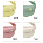 couleurs banane pastel mint rose écru et jaune